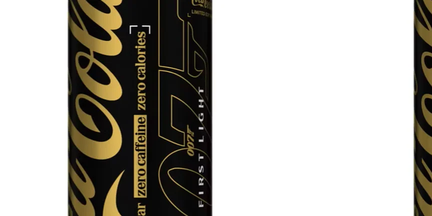 Coca-Cola Zero Sugar Koffeinfri får ny design – lanserar 007-burkar i Sverige, nyhetsbild