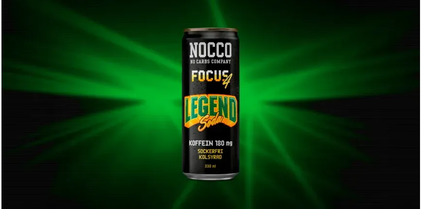 Nocco Focus 4 Legend Soda är höstens nya smak