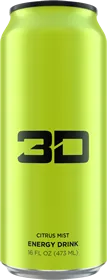 3D Green Citrus Mist energy drink