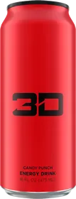 3D Red Candy Punch energy drink