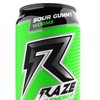 Raze Energy Sour Gummy Worms    