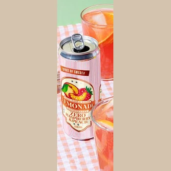 Spirit of Sweden Lemonad Zero Hallon/Persika, produktbild
