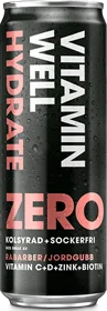Vitamin Well Zero Hydrate Rabarber/ Jordgubb